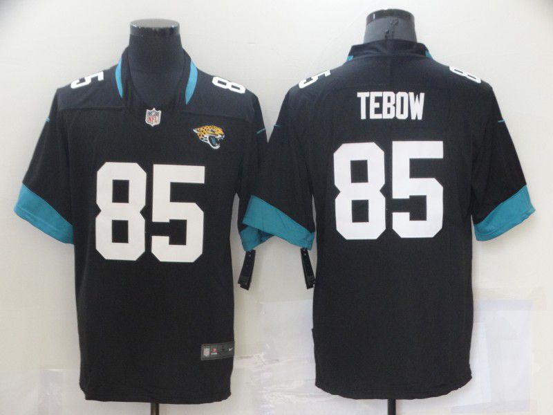 Men Jacksonville Jaguars #85 Tebow Black Nike Vapor Untouchable Limited 2021 NFL Jersey